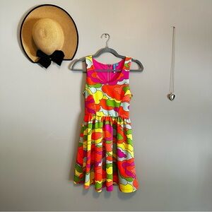 Nanette Lepore colorful clouds dress